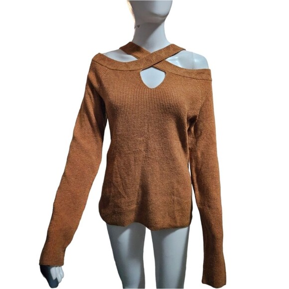 Soft Surroundings Cross Neck Sweater - Picture 2 of 8